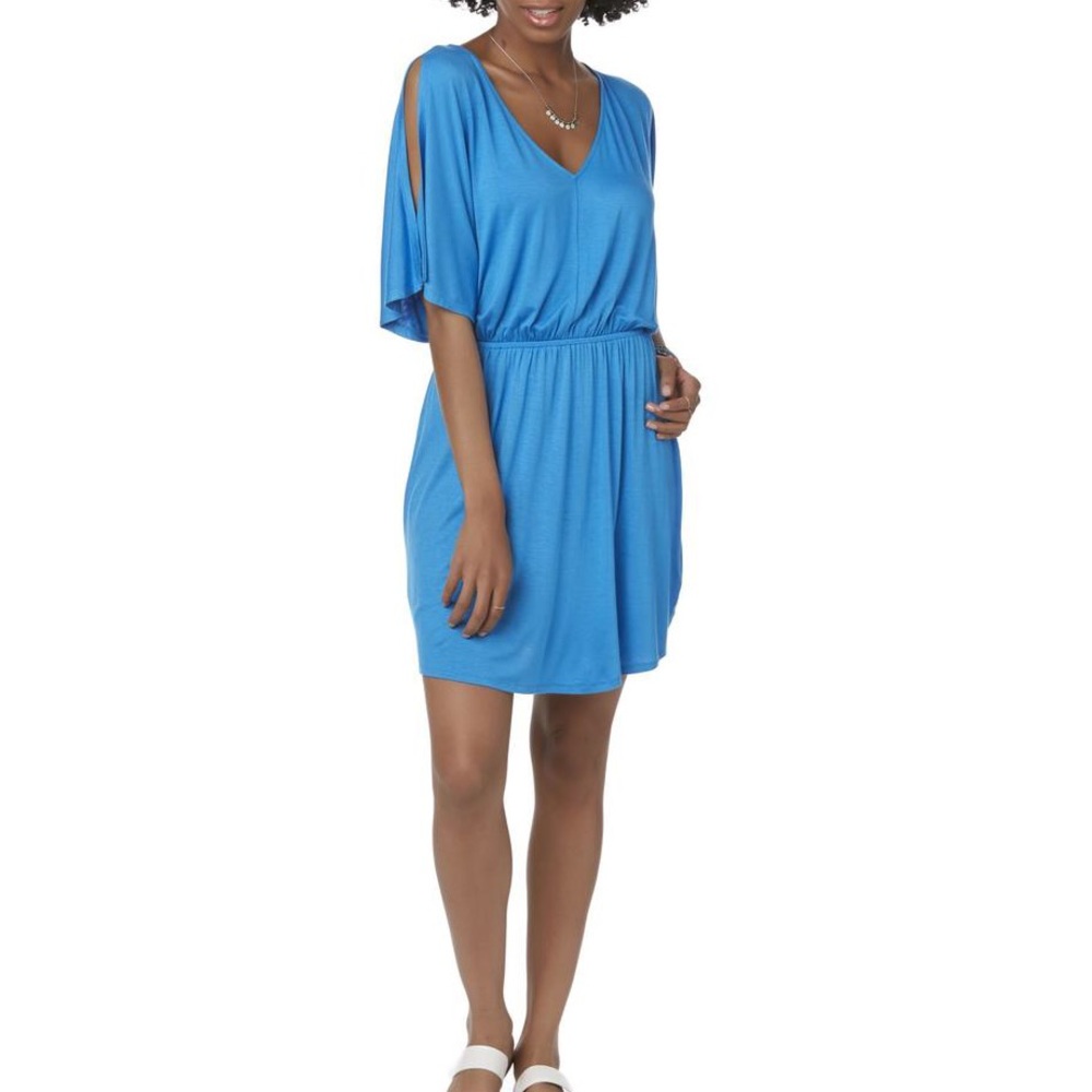 Cloud & Sky Blue Beach Dress, Size Juniors Medium